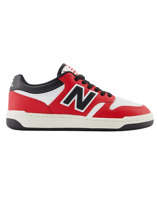SNEAKERS UNISEX "480" WHITE/RED/BLACK  CALZATA BAMBINO