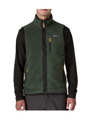GILET UOMO IN PILE FULL ZIP - VERDE 22821 OLGG PATAGONIA