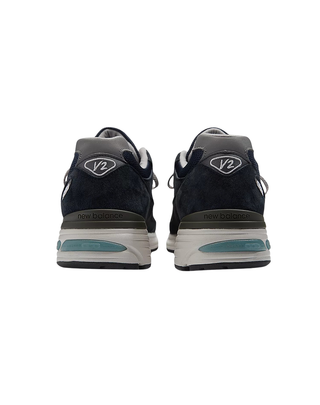 SNEAKERS UOMO " MADE IN UK 991V2" - NAVY U991NV2 NAVY D NEW BALANCE