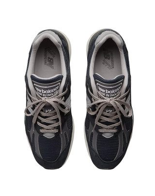 SNEAKERS UOMO " MADE IN UK 991V2" - NAVY U991NV2 NAVY D NEW BALANCE