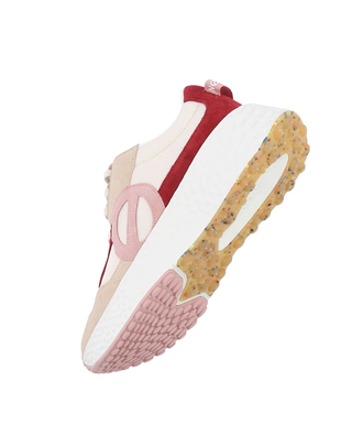 SNEAKERS DONNA "CARTER JOGGER"  -  BEIGE/OFF WHITE/RED