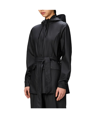 GIACCA DONNA "CURVE JACKET" - BLACK RA12100 01 RAINS