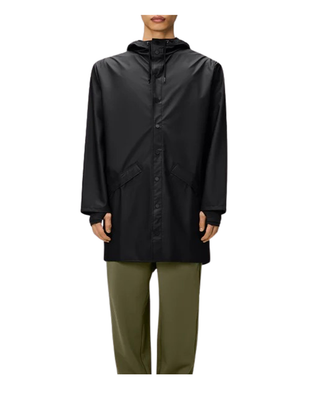 IMPERMEABILE UNISEX "LONG JACKET " - BLACK RA12020 01 RAINS