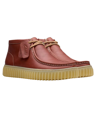 SCARPE UOMO " TORHILL HI " IN PELLE MARRONE