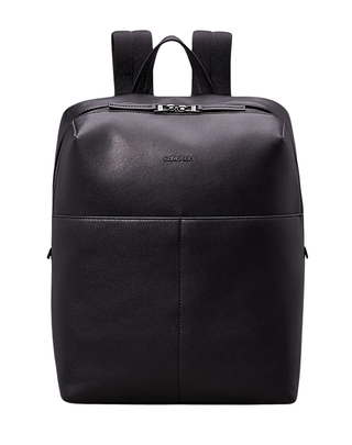 ZAINO UNISEX IN ECOPELLE LISCIA - NERO