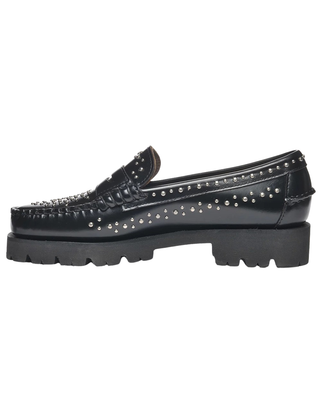 MOCASSINO DONNA CON BORCHIE "DAN LUG STUDS" - NERO
