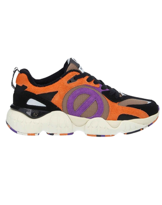 SNEAKERS DONNA "KRAZEE RUNNER  W" BLACK/TAUPE/PURPLE/ORANGE