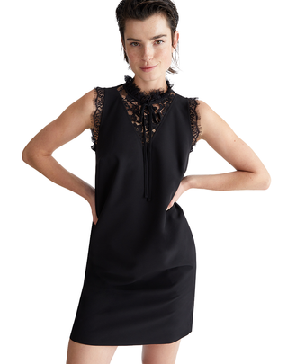 VESTITO DA CERIMONIA CON PIZZO NERO