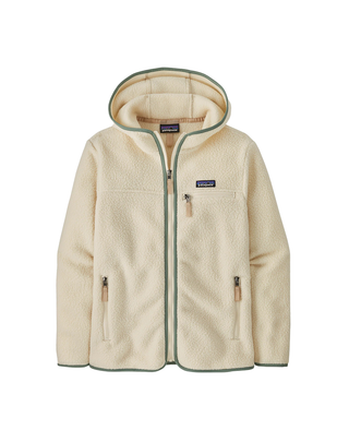 PILE DONNA FULL ZIP CON CAPPUCCIO - PANNA VERDE SALVIA 22806 NTLE PATAGONIA