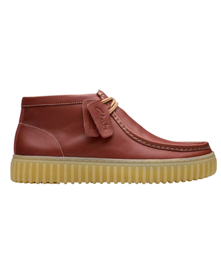 SCARPE UOMO " TORHILL HI " IN PELLE MARRONE