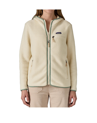 PILE DONNA FULL ZIP CON CAPPUCCIO - PANNA VERDE SALVIA 22806 NTLE PATAGONIA