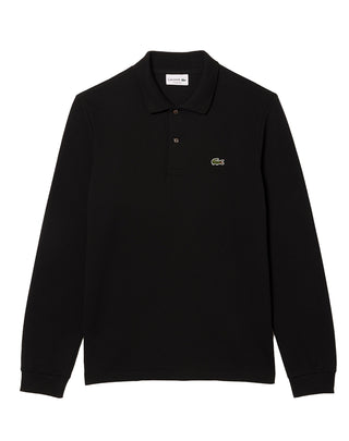 POLO UOMO " L.12.12" MANICA LUNGA IN PIQUE' DI COTONE - NERO L1312 031 LACOSTE 