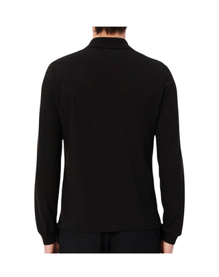 POLO UOMO " L.12.12" MANICA LUNGA IN PIQUE' DI COTONE - NERO L1312 031 LACOSTE 