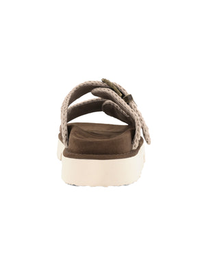 BIO SANDAL CON DOPPIA FIBBIA - DEEP BROWN 461005A DPBRO MOU 