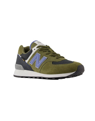 SNEAKERS UOMO " 574" -  VERDE BLU U5743IR OLIVE GREEN NEW BALANCE 
