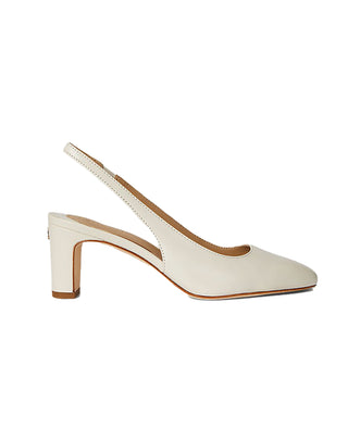 DECOLLETE IN PELLE KLAIRE - BIANCO 802P00096 003 RALPH LAUREN 