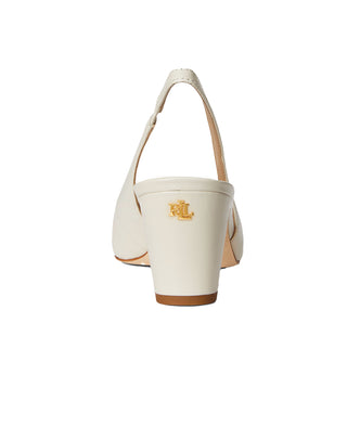 DECOLLETE IN PELLE KLAIRE - BIANCO 802P00096 003 RALPH LAUREN 