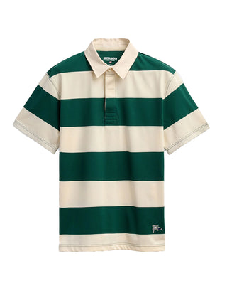 POLO UOMO MANICA CORTA CAMPBELL - WHITE NATURAL-GREEN 731383W A07 SEBAGO 