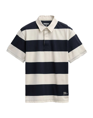 POLO UOMO MANICA CORTA CAMPBELL - WHITE NATURAL-NAVY 731383W A08 SEBAGO 