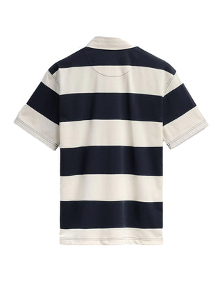POLO UOMO MANICA CORTA CAMPBELL - WHITE NATURAL-NAVY 731383W A08 SEBAGO 