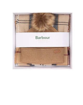 SET REGALO CAPPELLO E SCIARPA "DOVER" - BEIGE LGS0054 BE31 BARBOUR 