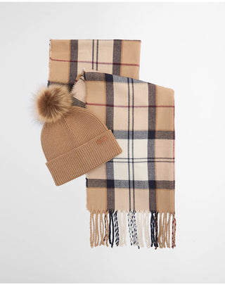 SET REGALO CAPPELLO E SCIARPA "DOVER" - BEIGE LGS0054 BE31 BARBOUR 