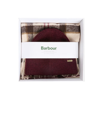 SET REGALO CAPPELLO E SCIARPA OLIVIA - LIGHT MUSTED TARTAN LGS0107 TN92 BARBOUR 