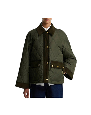 GIACCA DA DONNA TRAPUNTATA  "KILNWICK " - OLIVE LQU1933 OL71 BARBOUR 