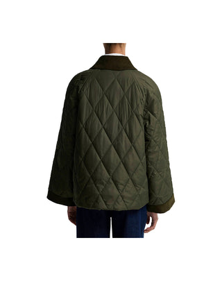 GIACCA DA DONNA TRAPUNTATA  "KILNWICK " - OLIVE LQU1933 OL71 BARBOUR 