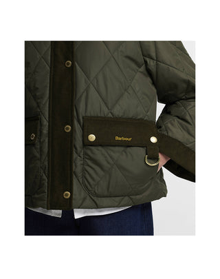 GIACCA DA DONNA TRAPUNTATA  "KILNWICK " - OLIVE LQU1933 OL71 BARBOUR 