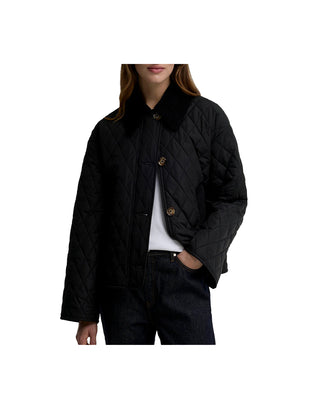 GIACCA DONNA TRAPUNTATA " MOIRA " - BLACK LQU1940 BK11 BARBOUR 