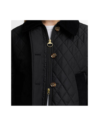 GIACCA DONNA TRAPUNTATA " MOIRA " - BLACK LQU1940 BK11 BARBOUR 