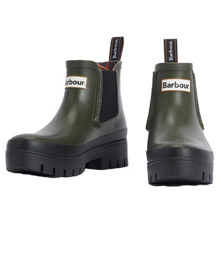 STIVALETTO DONNA HALTON IN GOMMA - VERDE LRF0100 OL12 BARBOUR 