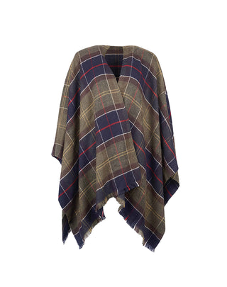 MANTELLA DONNA STAFFIN TARTAN SERAPE - VERDE LSC0184 TN11 BARBOUR 