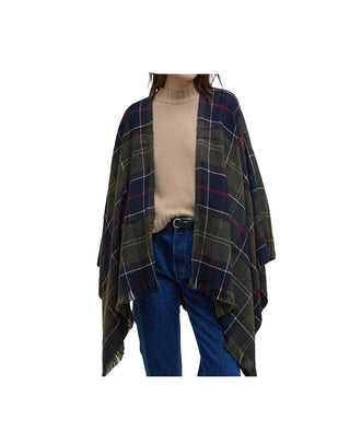 MANTELLA DONNA STAFFIN TARTAN SERAPE - VERDE LSC0184 TN11 BARBOUR 