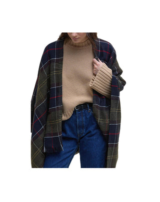 MANTELLA DONNA STAFFIN TARTAN SERAPE - VERDE LSC0184 TN11 BARBOUR 