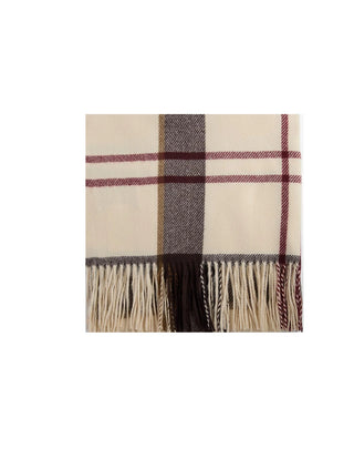 SCIARPA CON FRANGE " HARRIET " - LIGHT MUTED TARTAN LSC0494 TN91 BARBOUR 