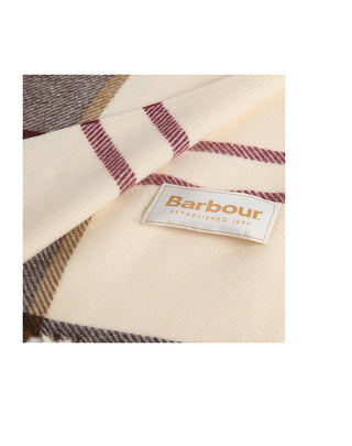 SCIARPA CON FRANGE " HARRIET " - LIGHT MUTED TARTAN LSC0494 TN91 BARBOUR 