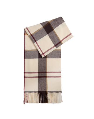 SCIARPA CON FRANGE " HARRIET " - LIGHT MUTED TARTAN LSC0494 TN91 BARBOUR 