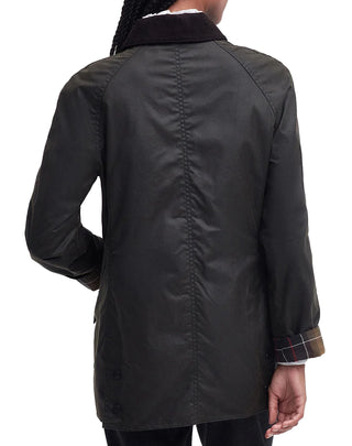 GIACCA CERATA DONNA CLASSICA " BEADNELL " OLIVE LWX0668 OL71 BARBOUR 