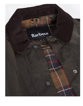 GIACCA CERATA DONNA CLASSICA " BEADNELL " OLIVE LWX0668 OL71 BARBOUR 
