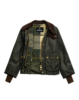 GIACCA DONNA CROP " BEADNELL " - SAGE/ANCIENT LWX1403 SG51 BARBOUR 