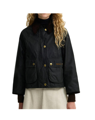 GIACCA DONNA CROP " BEADNELL " - SAGE/ANCIENT LWX1403 SG51 BARBOUR 