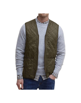 GILET TRAPUNTATO / FODERA CON ZIP UOMO "POLARQUILT " - OLIVE MLI0002 OL91 BARBOUR 