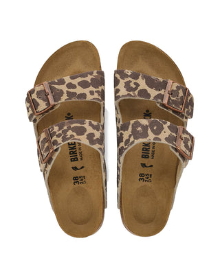 SANDALO ARIZONA IN PELLE SCAMOSCIATA PIANTA STRETTA - LEO SANDCASTLE 1033330 LEO SANDCASTLE BIRKENSTOCK 