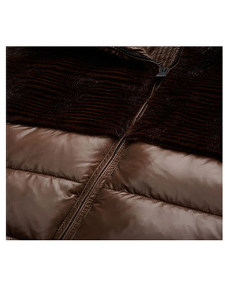 GIACCA DONNA "FANEVIL" CON ECO PELLICCIA - MARRONE BLDC02304 7685 BLAUER 