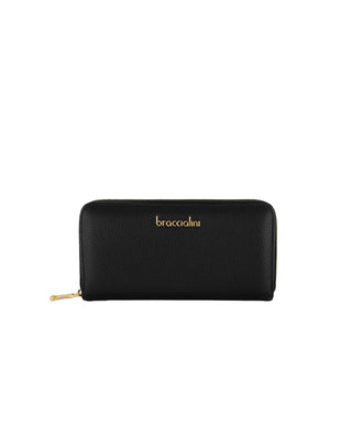 PORTAFOGLIO IN PELLE BOTTALATA - NERO B18700126BA U BrACCIALINI 