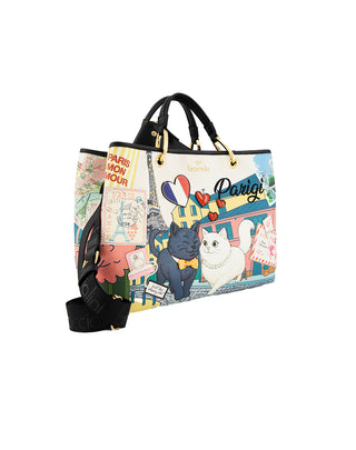 BORSA " CARTOLINE PARIGI " B19162YY818 U BrACCIALINI 