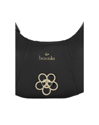 BORSA A SPALLA " AMY BIJOUX " IN SIMIL PELLE - NERO B19215YY100 U BrACCIALINI 