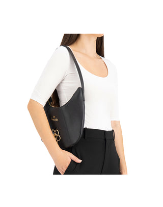BORSA A SPALLA " AMY BIJOUX " IN SIMIL PELLE - NERO B19215YY100 U BrACCIALINI 